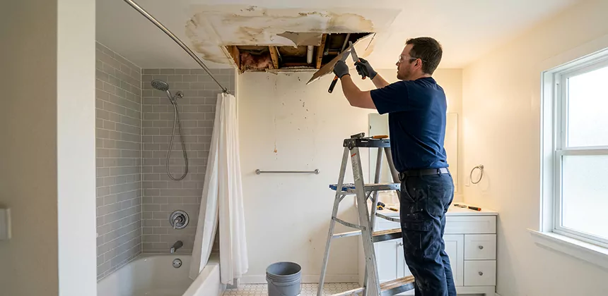 Bathroom Leak Ceiling Repair in Federal Way