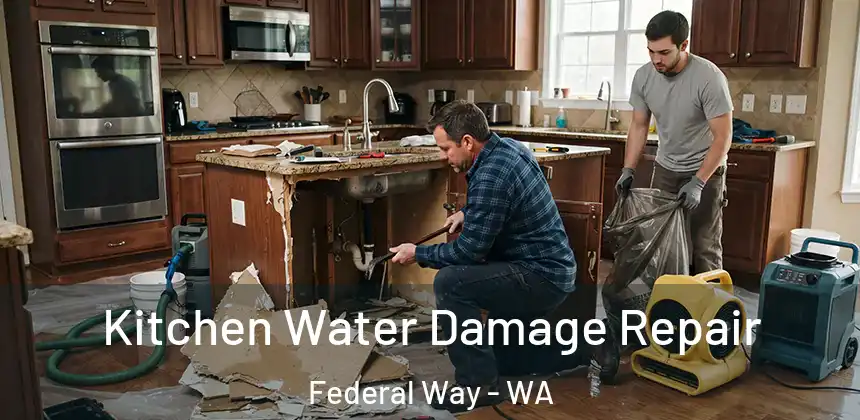  Kitchen Water Damage Repair Federal Way - WA